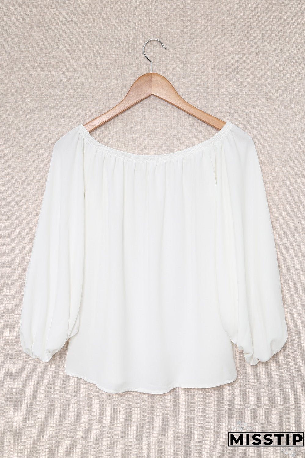 Versatile White Off-Shoulder Shirt