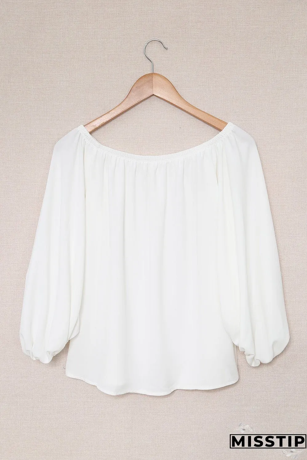 Versatile White Off-Shoulder Shirt