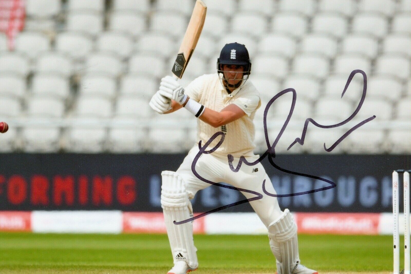 Stuart Broad Hand Signed 6x4 Photo Poster painting England Cricket Ashes Genuine Autograph + COA