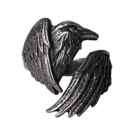 RAVEN - INSPIRED OPEN - RING: MADE OF THE NIGHT