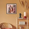 Feather Letters-Full Round Diamond Painting 40*40CM