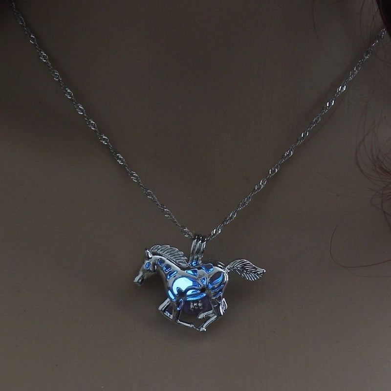 Luminous Hollow Snowflake Pendant Necklace