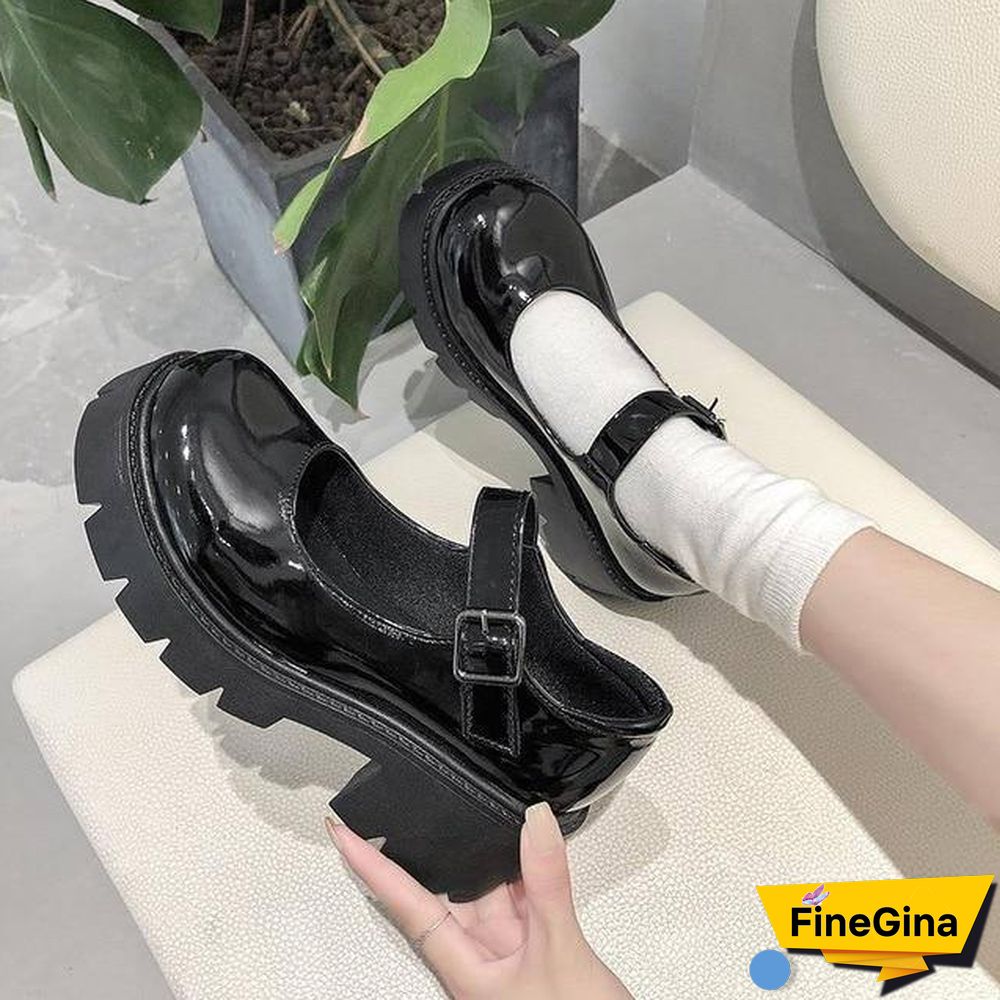 Lolita Shoes Women Japanese Style Vintage Soft Sister Girls High Heels Waterproof Platform College Student Cosplay Costume Shoes