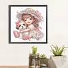Girl with Dog - Crystal Rhinestone Diamond Painting