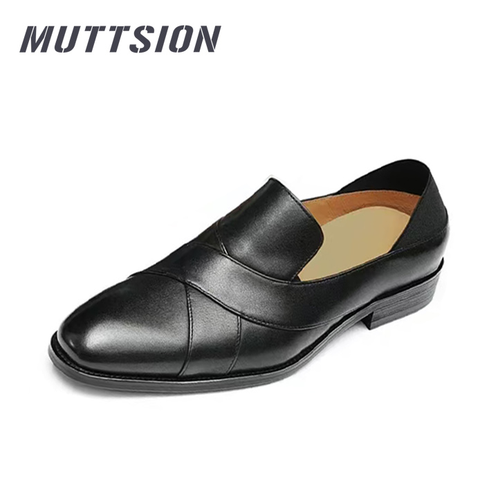 MUTTSION Formal Business Casual Cowhide Loafers Leather Shoes  MUTTSION.COM MUTTSION