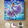 (Pre-Framed)Diamond Painting-DIY Crystal Rhinestone Ballet Girl(25x25cm)
