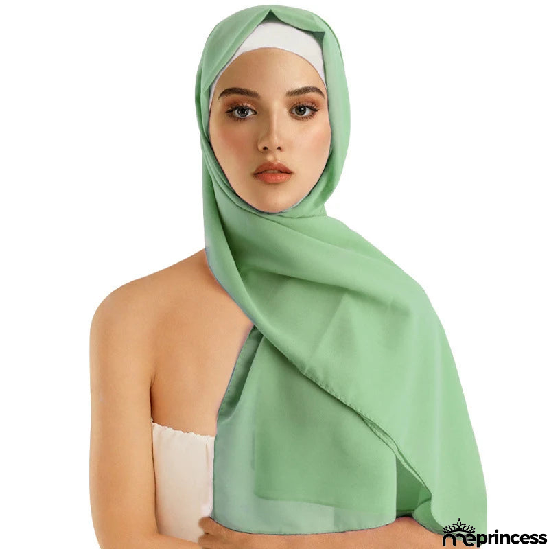 Women's Polyester Head Wrap Quick-Dry Solid Pattern Trendy Scarves