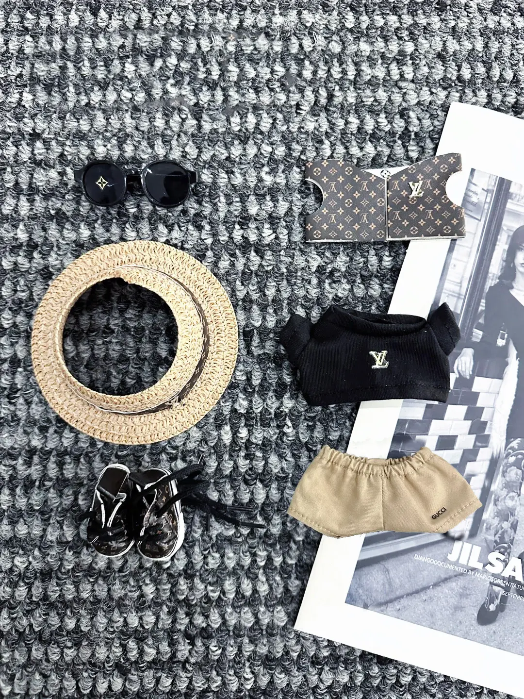 LABUBU Outfits Classic LV Leather