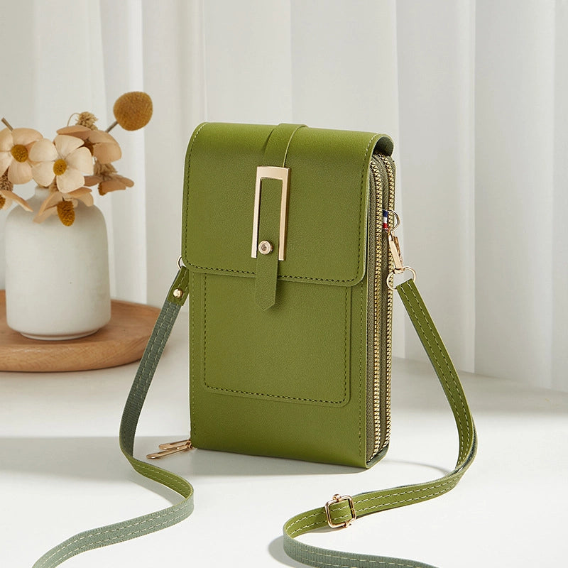 Women’s Solid Color Pu Leather Zipper Wallets