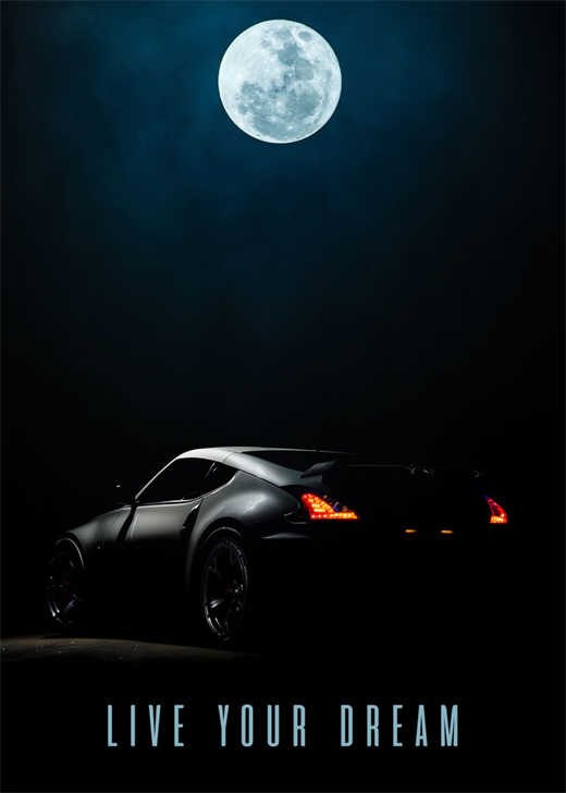 Cotton Tshirt Japanese Cars Samurai Poster Aesthetic Jdm Car Gtr Anime Moon Canvas Painting For Wall Art Mural Room Decor Home Decoration Gift t -shirt Tee