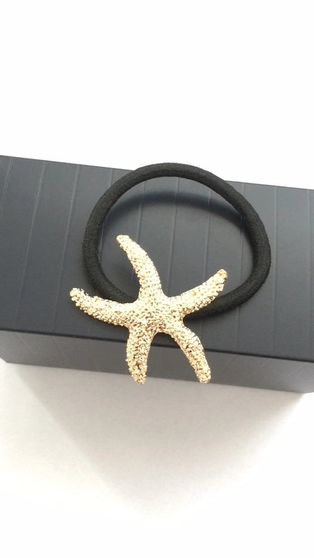 Women’s Casual Beach Minimalist Starfish Alloy Plating Hair Tie