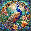 Diamond Painting-Round AB Drill Peacock(45*45CM)