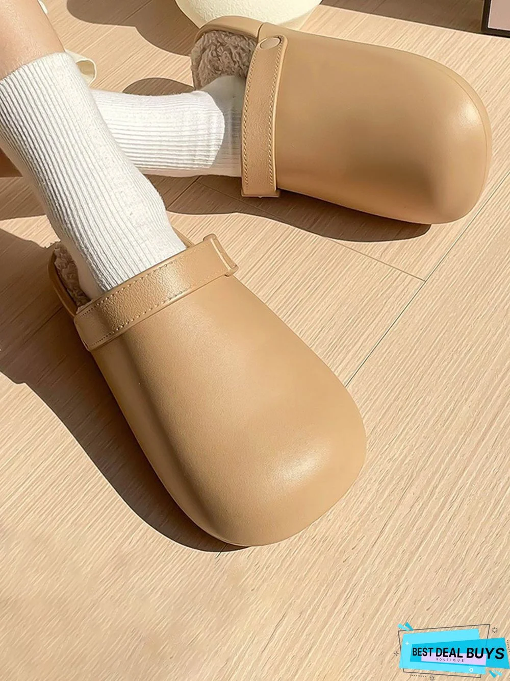 Waterproof Casual Winter Warm Lined Eva Sandals