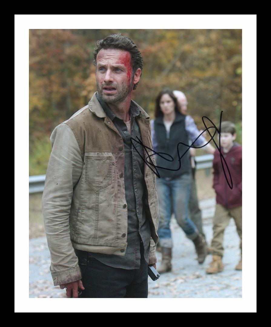 Andrew Lincoln - The Walking Dead Autograph Signed & Framed Photo Poster painting 17