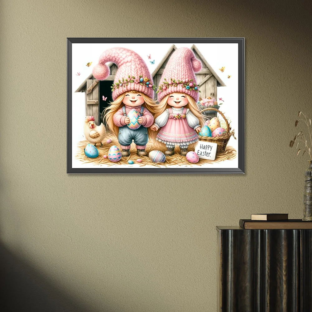 Diamond Painting - Full Round Drill - Easter Kids(Canvas|40*30cm)