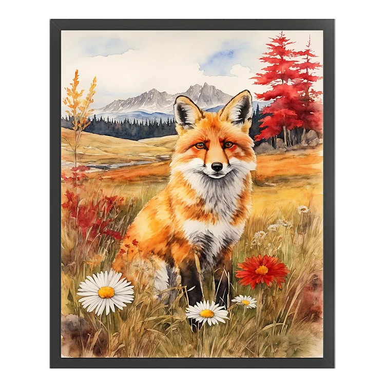 JingLei』Fox - 11CT Stamped Cross Stitch(40*50cm)-1110183.06