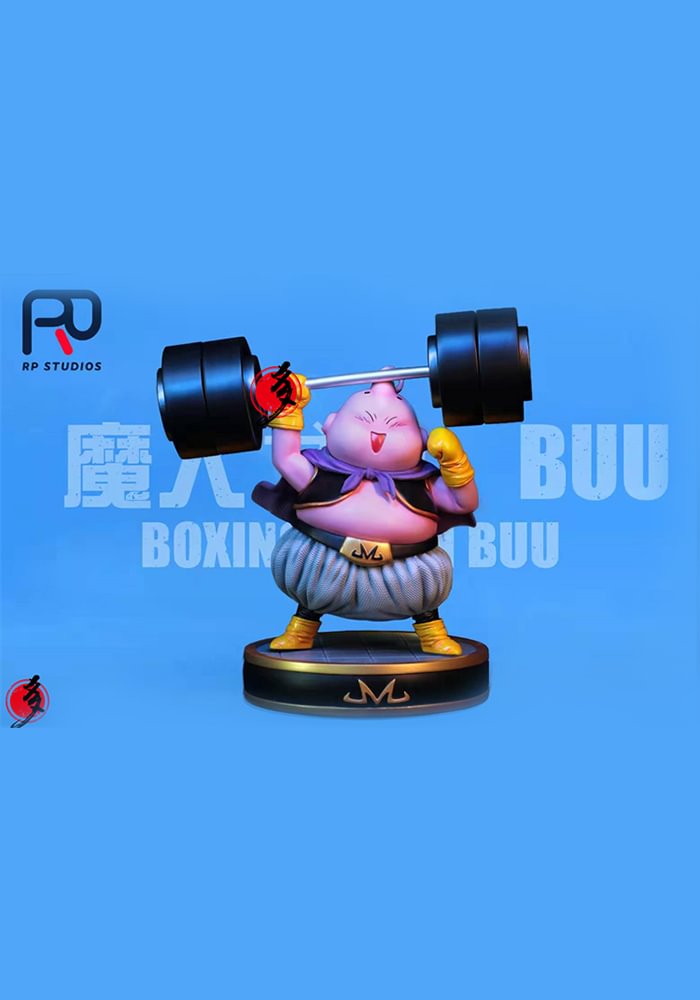 Weight Lifting Buu Dragon Ball Resin Statue RP Studios [PreOrder]