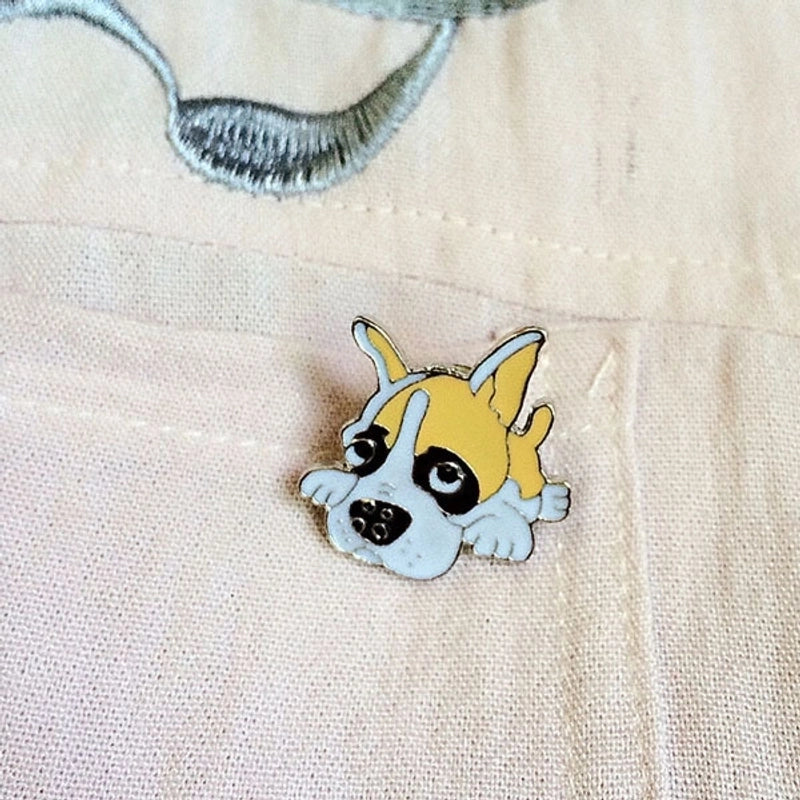 Cute Minimalist Pin Animal Dog Alloy Enamel Unisex Brooches