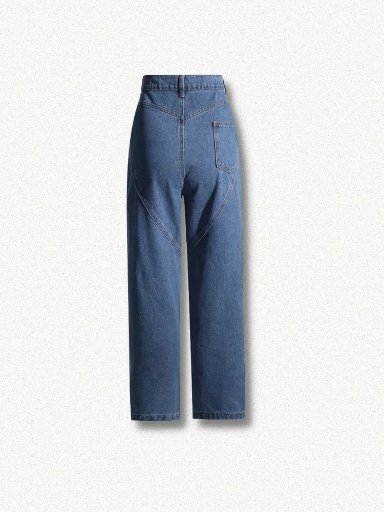 Brownm Embellished Cut-Out Jeans