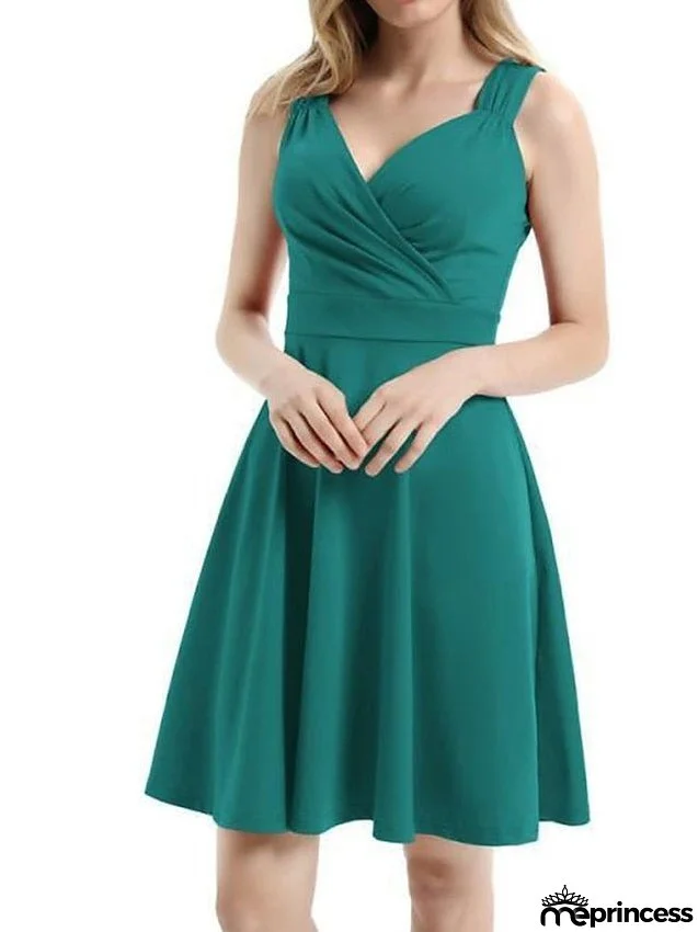 Work Dress Black Dress Semi Formal Dress Fashion Mini Dress Ruched Print V Neck Sleeveless Leopard Slim Leopard Black Wine Spring Summer S M L XL XXL for Women