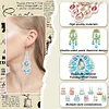 10 Pairs Double Sided Diamond Painting Earrings Gift for Women Girls (Style 2)