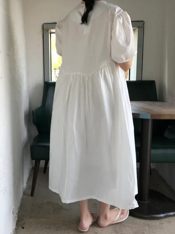 Sleeveless Pleated Loose  Dress