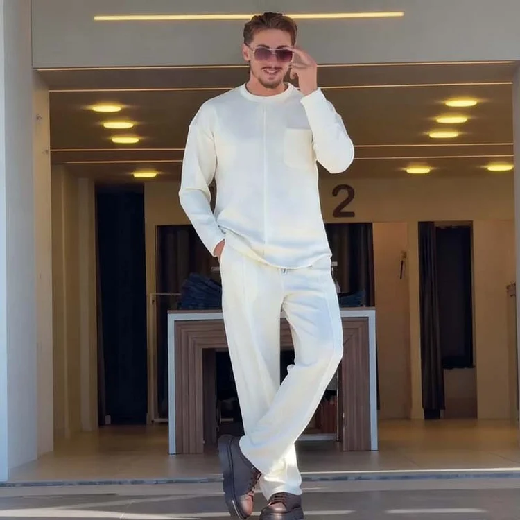 Men's Casual Autumn Stretch 2-Piece Set