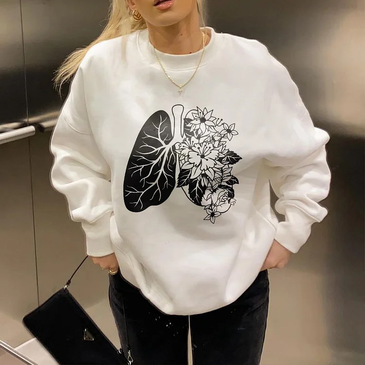 Flower In Lung Sweatshirt