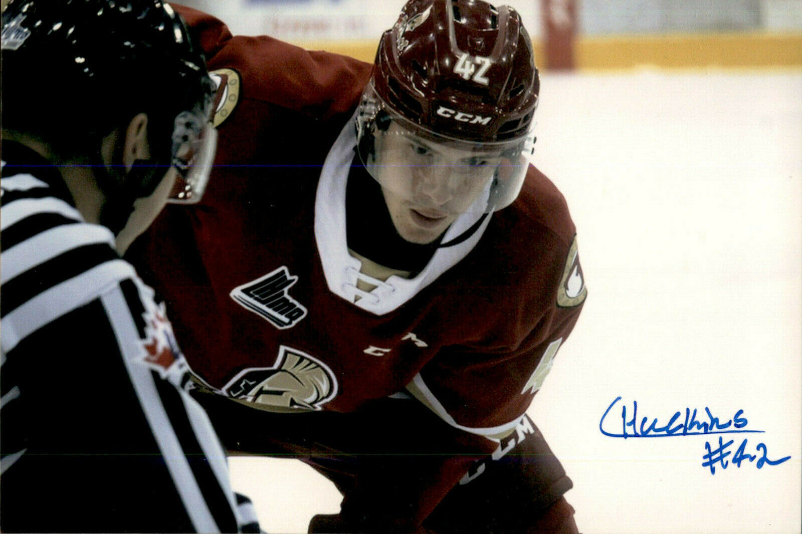 Cole Huckins SIGNED autographed 4x6 Photo Poster painting ACADIE BATHURST TITAN CALGARY FLAMES