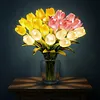 15Pcs Radiant Romantic Tulip Light LED Adjustable Tulip Night Light Warm Light L