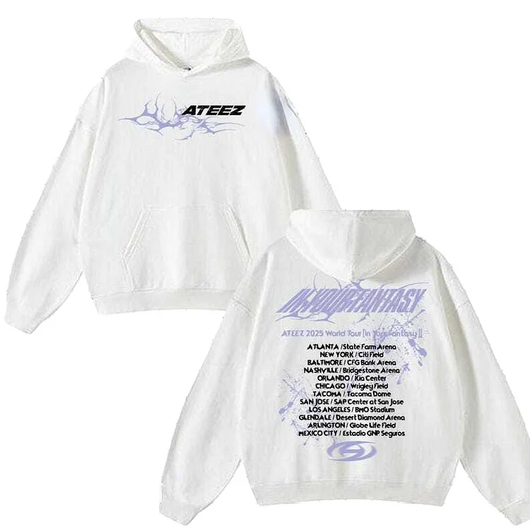 2025 ATEEZ In Your Fantasy World Tour North America Retro Hoodie