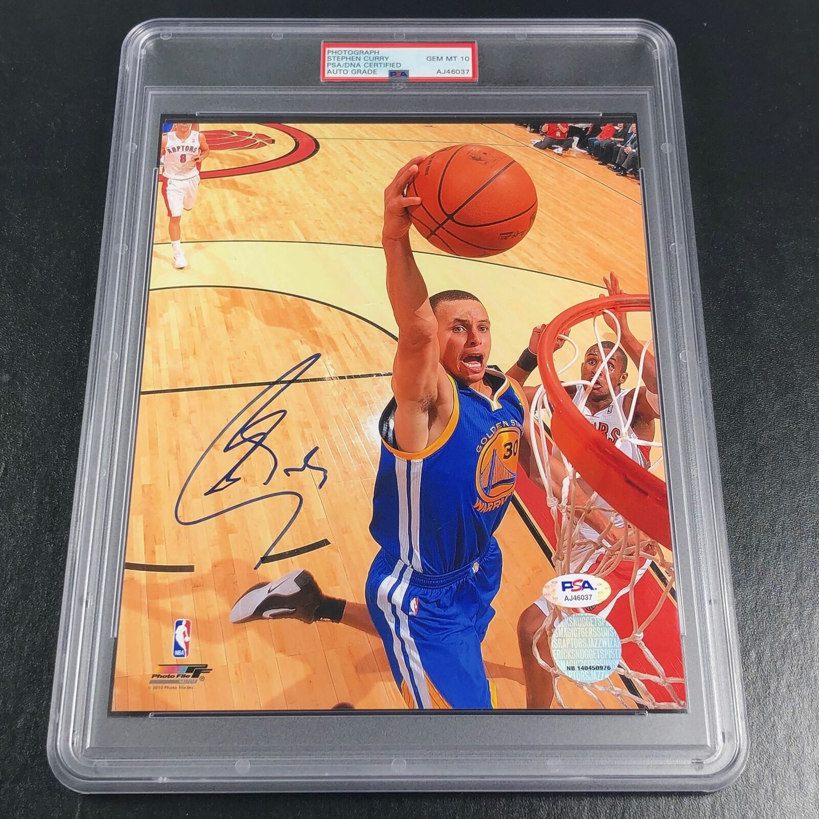 Stephen Curry signed 8x10 Photo Poster painting PSA/DNA Encapsulated Auto Grade 10