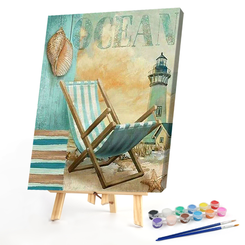 

40*50CM - Paint By Numbers - Lighthouse, 501 Original