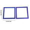 2Pcs Diamond Art Square Auxiliary Frame 3D Printing Diamond Art Desk Positioning Frame Lightweight for Boys Girls Adults Students Home Office Leisure (Royal Blue small)