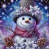 (Multi-Style) Snowman-11CT Stamped Cross Stitch 40*40cm/15.75*15.75in