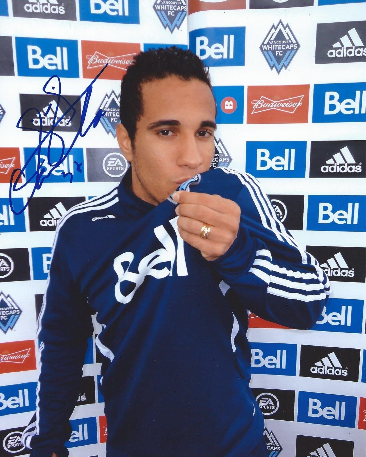 Camilo Sanvezzo Signed 8×10 Photo Poster painting Vancouver Whitecaps FC Autographed COA B