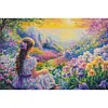Girl in Monet Style-11CT Stamped Cross Stitch 70*50cm (Big Size)