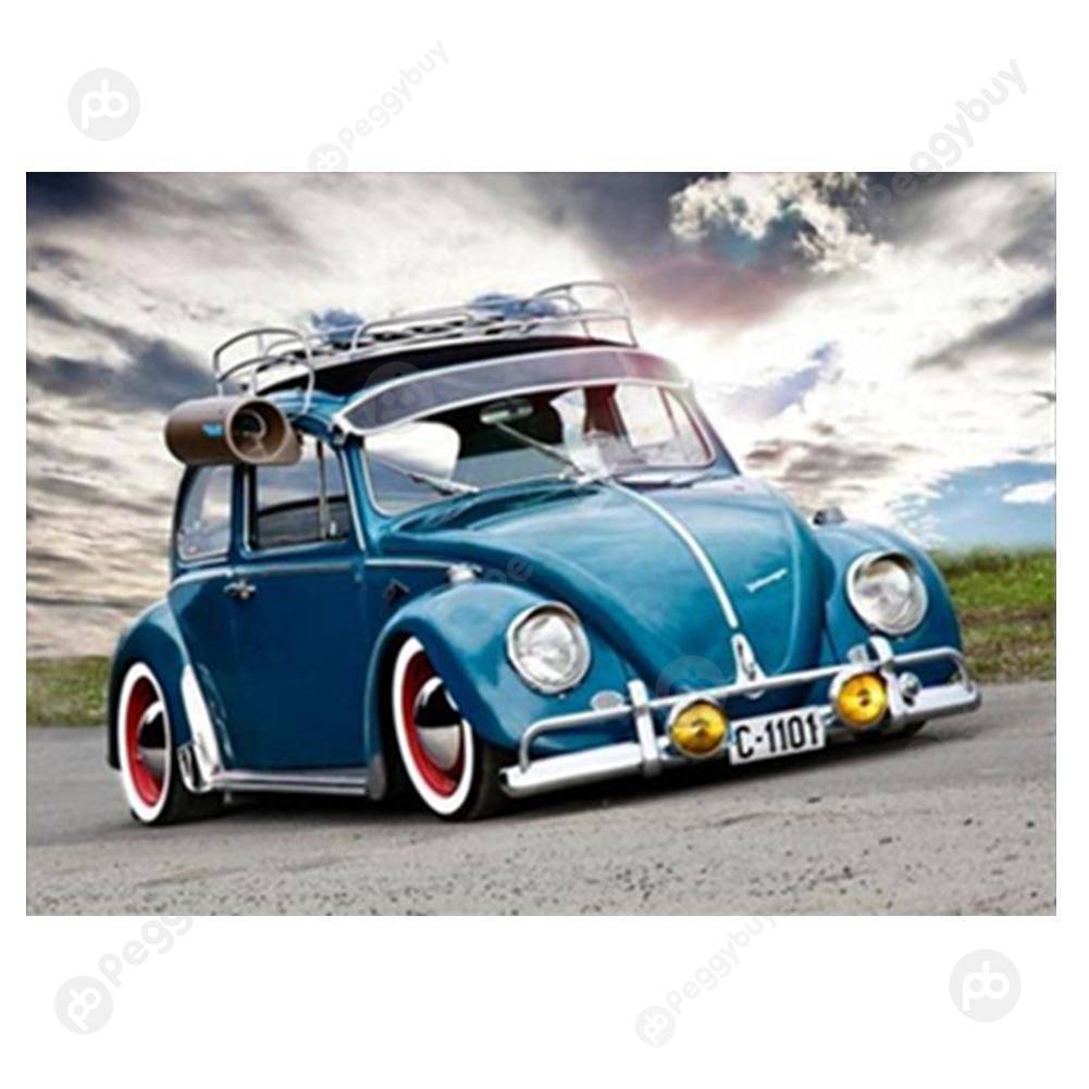 

30*40CM Round Drill Diamond Painting-Car, 501 Original