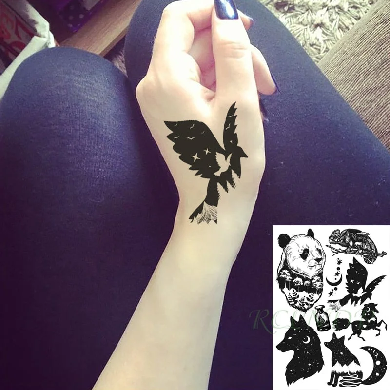 Waterproof Temporary Tattoo Sticker Tribal totem old school fake tatto flash tatoo tatouage Stickers hand arm for girl women men