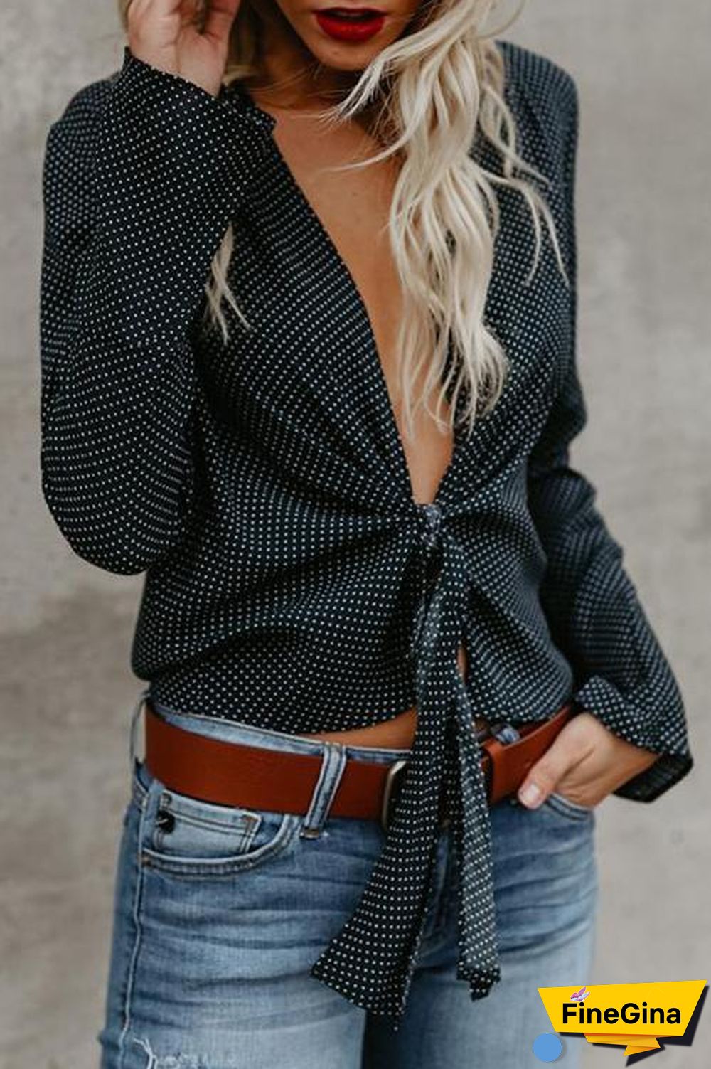 Leisure Dots Printed Shirts