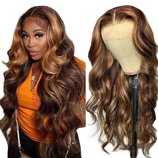 Jewtribute Hair®| Lace Front Wigs Blonde Long Body Wave 