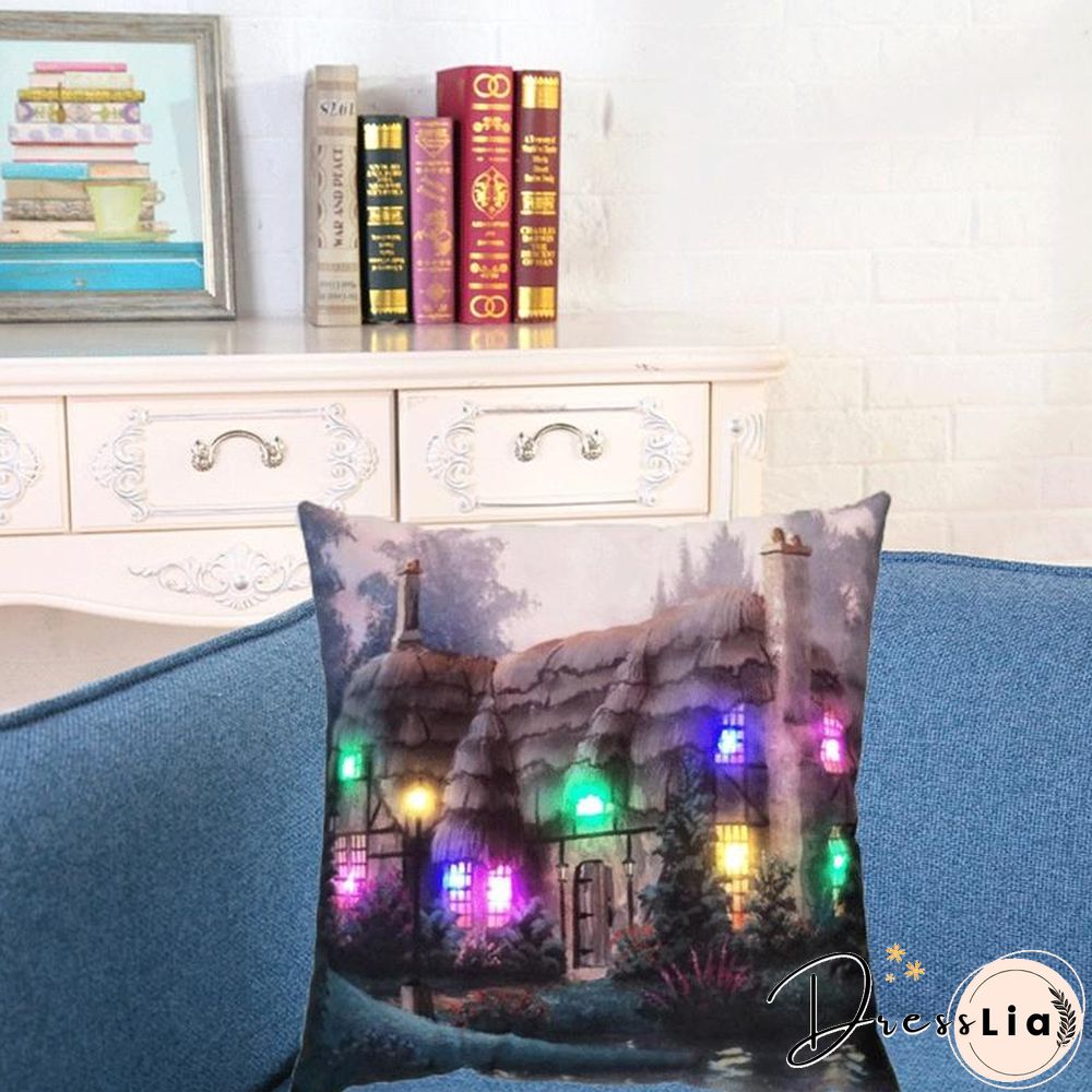 Halloween Christmas LED Lighting Cushion/Pillows Cover
