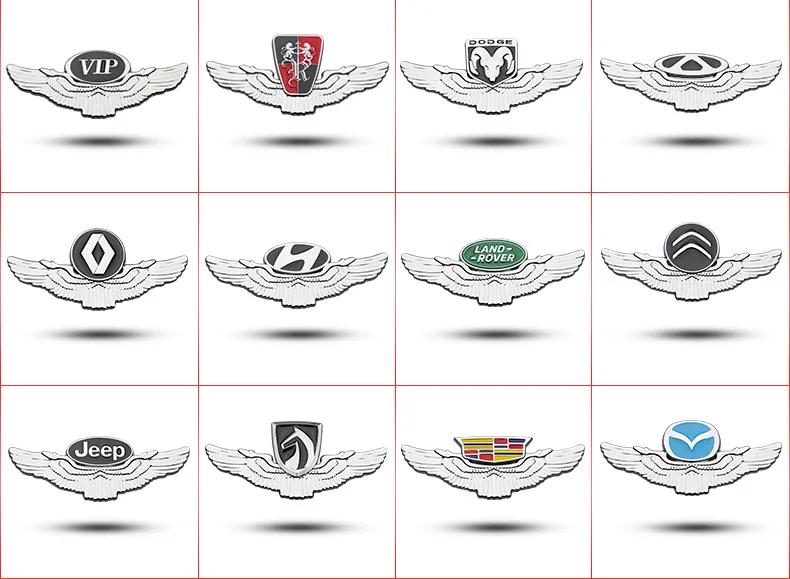 3D Wings Metal Logo for Cars（2PCS）