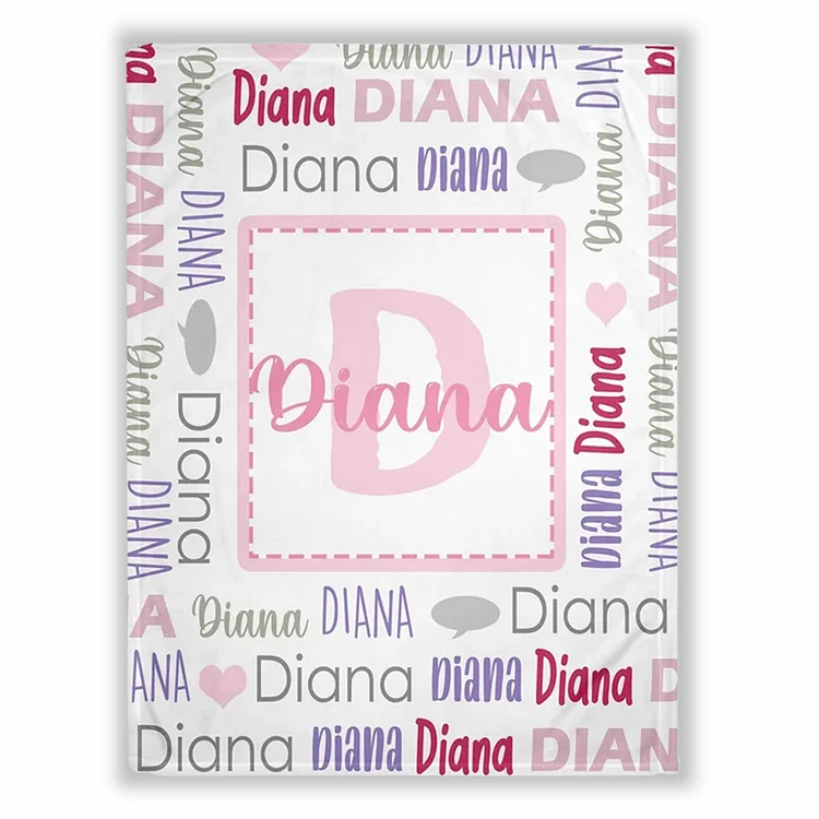 BlanketCute-Personalized Lovely Kid Blanket with Your Kid's Name | 12