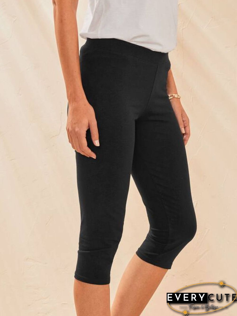 Casual Elastic waist Leggings