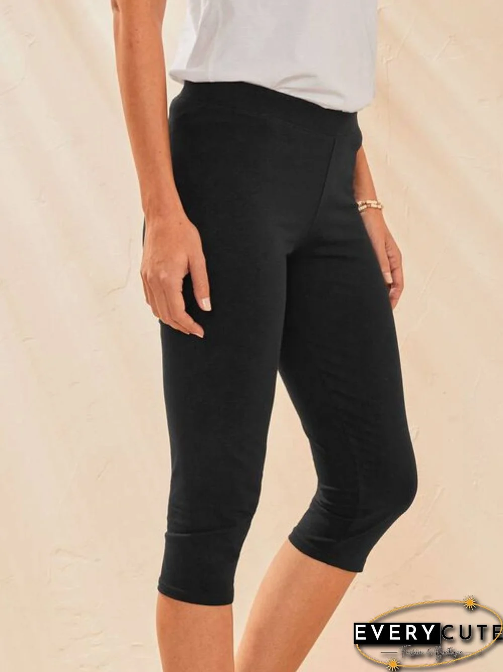 Casual Elastic waist Leggings