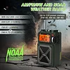 Multifunctional emergency hand-cranked radio with Bluetooth and solar power