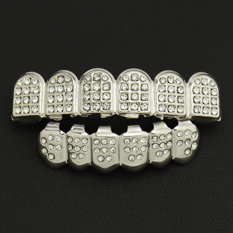 Hip-Hop Solid Color Copper Unisex Tooth Socket Punk Rings