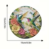 4Pcs set de table en bois colibri - 5d bricolage vaisselle artisanale