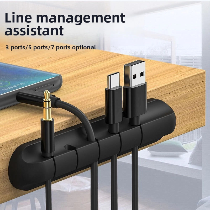 Data Cable Cable Organizer Desktop Charging Cable Storage Protector Self-adhesive Mouse Cable Earphone Winder Fixed Buckle